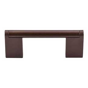 Top Knobs [M1068] Plated Steel Cabinet Bar Pull Handle - Princetonian Series - Standard Size - Oil Rubbed Bronze Finish - 3" C/C - 3 3/4" L