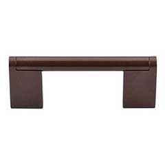 Top Knobs [M1068] Plated Steel Cabinet Bar Pull Handle - Princetonian Series - Standard Size - Oil Rubbed Bronze Finish - 3&quot; C/C - 3 3/4&quot; L