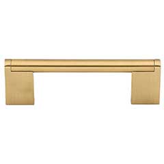 Top Knobs [M2411] Plated Steel Cabinet Bar Pull Handle - Princetonian Series - Standard Size - Honey Bronze Finish - 3 3/4&quot; C/C - 4 9/16&quot; L