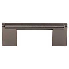 Top Knobs [M2443] Plated Steel Cabinet Bar Pull Handle - Princetonian Series - Standard Size - Ash Gray Finish - 3&quot; C/C - 3 3/4&quot; L