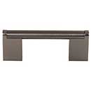 Top Knobs [M2443] Plated Steel Cabinet Bar Pull Handle - Princetonian Series - Standard Size - Ash Gray Finish - 3&quot; C/C - 3 3/4&quot; L