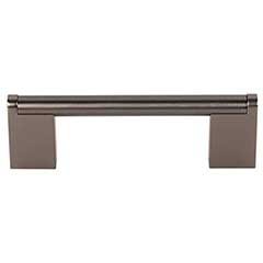 Top Knobs [M2444] Plated Steel Cabinet Bar Pull Handle - Princetonian Series - Standard Size - Ash Gray Finish - 3 3/4&quot; C/C - 4 9/16&quot; L