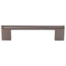 Top Knobs [M2445] Plated Steel Cabinet Bar Pull Handle - Princetonian Series - Oversized - Ash Gray Finish - 5 1/16" C/C - 5 13/16" L