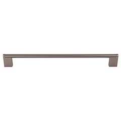 Top Knobs [M2448] Plated Steel Cabinet Bar Pull Handle - Princetonian Series - Oversized - Ash Gray Finish - 11 11/32&quot; C/C - 12 1/8&quot; L