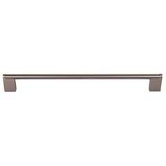 Top Knobs [M2449] Plated Steel Cabinet Bar Pull Handle - Princetonian Series - Oversized - Ash Gray Finish - 15&quot; C/C - 15 13/16&quot; L