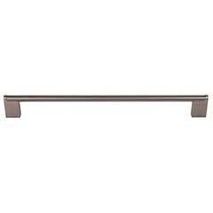 Top Knobs [M2449] Plated Steel Cabinet Bar Pull Handle - Princetonian Series - Oversized - Ash Gray Finish - 15" C/C - 15 13/16" L
