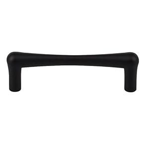 Top Knobs [TK763BLK] Die Cast Zinc Cabinet Pull Handle - Brookline Series - Standard Size - Flat Black Finish - 3 3/4" C/C - 4 5/16" L