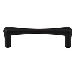 Top Knobs [TK763BLK] Die Cast Zinc Cabinet Pull Handle - Brookline Series - Standard Size - Flat Black Finish - 3 3/4" C/C - 4 5/16" L