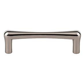 Top Knobs [TK763PN] Die Cast Zinc Cabinet Pull Handle - Brookline Series - Standard Size - Polished Nickel Finish - 3 3/4" C/C - 4 5/16" L