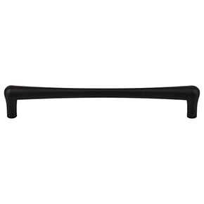 Top Knobs [TK766BLK] Die Cast Zinc Cabinet Pull Handle - Brookline Series - Oversized - Flat Black Finish - 7 9/16" C/C - 8 3/16" L