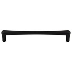 Top Knobs [TK766BLK] Die Cast Zinc Cabinet Pull Handle - Brookline Series - Oversized - Flat Black Finish - 7 9/16" C/C - 8 3/16" L