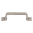 Top Knobs [TK742BSN] Die Cast Zinc Cabinet Pull Handle - Channing Series - Standard Size - Brushed Satin Nickel Finish - 3" C/C - 4 3/8" L