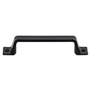 Top Knobs [TK743BLK] Die Cast Zinc Cabinet Pull Handle - Channing Series - Standard Size - Flat Black Finish - 3 3/4&quot; C/C - 5 1/8&quot; L