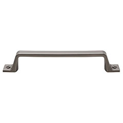 Top Knobs [TK744AG] Die Cast Zinc Cabinet Pull Handle - Channing Series - Oversized - Ash Gray Finish - 5 1/16&quot; C/C - 6 3/8&quot; L