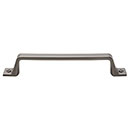 Top Knobs [TK744AG] Die Cast Zinc Cabinet Pull Handle - Channing Series - Oversized - Ash Gray Finish - 5 1/16" C/C - 6 3/8" L