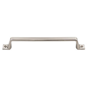 Top Knobs [TK745BSN] Die Cast Zinc Cabinet Pull Handle - Channing Series - Oversized - Brushed Satin Nickel Finish - 6 5/16" C/C - 7 5/8" L