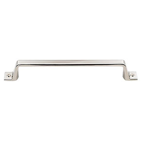 Top Knobs [TK745PN] Die Cast Zinc Cabinet Pull Handle - Channing Series - Oversized - Polished Nickel Finish - 6 5/16" C/C - 7 5/8" L