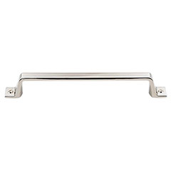 Top Knobs [TK745PN] Die Cast Zinc Cabinet Pull Handle - Channing Series - Oversized - Polished Nickel Finish - 6 5/16" C/C - 7 5/8" L