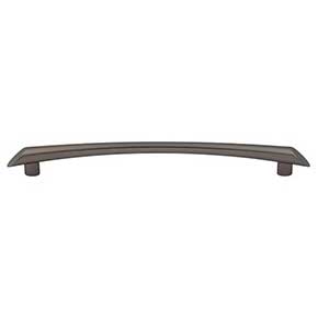 Top Knobs [TK783AG] Die Cast Zinc Cabinet Pull Handle - Edgewater Series - Oversized - Ash Gray Finish - 5 1/16" C/C - 6 11/16" L