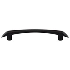 Top Knobs [TK783BLK] Die Cast Zinc Cabinet Pull Handle - Edgewater Series - Oversized - Flat Black Finish - 5 1/16&quot; C/C - 6 11/16&quot; L
