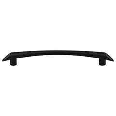 Top Knobs [TK784BLK] Die Cast Zinc Cabinet Pull Handle - Edgewater Series - Oversized - Flat Black Finish - 6 5/16&quot; C/C - 7 15/16&quot; L