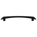 Top Knobs [TK784BLK] Die Cast Zinc Cabinet Pull Handle - Edgewater Series - Oversized - Flat Black Finish - 6 5/16" C/C - 7 15/16" L