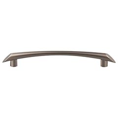 Top Knobs [TK784BSN] Die Cast Zinc Cabinet Pull Handle - Edgewater Series - Oversized - Brushed Satin Nickel Finish - 6 5/16&quot; C/C - 7 15/16&quot; L