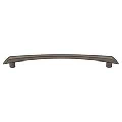 Top Knobs [TK785AG] Die Cast Zinc Cabinet Pull Handle - Edgewater Series - Oversized - Ash Gray Finish - 7 9/16" C/C - 9 3/16" L