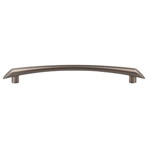 Top Knobs [TK785BSN] Die Cast Zinc Cabinet Pull Handle - Edgewater Series - Oversized - Brushed Satin Nickel Finish - 7 9/16" C/C - 9 3/16" L