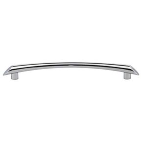 Top Knobs [TK785PC] Die Cast Zinc Cabinet Pull Handle - Edgewater Series - Oversized - Polished Chrome Finish - 7 9/16" C/C - 9 3/16" L