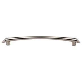 Top Knobs [TK786PN] Die Cast Zinc Cabinet Pull Handle - Edgewater Series - Oversized - Polished Nickel Finish - 9" C/C - 10 3/4" L