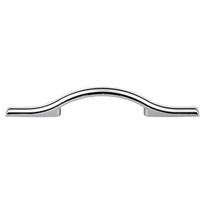 Top Knobs [TK753PC] Die Cast Zinc Cabinet Pull Handle - Somerdale Series - Standard Size - Polished Chrome Finish - 3 3/4" C/C - 7 3/4" L