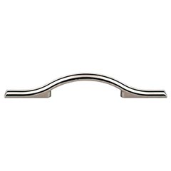 Top Knobs [TK753PN] Die Cast Zinc Cabinet Pull Handle - Somerdale Series - Standard Size - Polished Nickel Finish - 3 3/4" C/C - 7 3/4" L