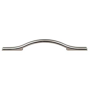 Top Knobs [TK754PN] Die Cast Zinc Cabinet Pull Handle - Somerdale Series - Oversized - Polished Nickel Finish - 5 1/16" C/C - 9 1/16" L