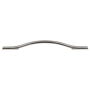 Top Knobs [TK756PN] Die Cast Zinc Cabinet Pull Handle - Somerdale Series - Oversized - Polished Nickel Finish - 7 9/16" C/C - 11 1/2" L