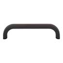 Top Knobs [TK3342BLK] Die Cast Zinc Cabinet Pull Handle - Brockwell Series - Standard Size - Flat Black Finish - 3 3/4" C/C - 4 1/8" L