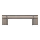 Top Knobs [TK3382AG] Die Cast Zinc Cabinet Pull Handle - Newburn Series - Standard Size - Ash Gray Finish - 3 3/4" C/C - 4 1/2" L