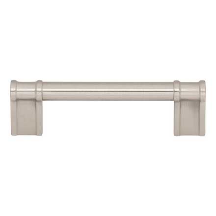 Top Knobs [TK3382BSN] Die Cast Zinc Cabinet Pull Handle - Newburn Series - Standard Size - Brushed Satin Nickel Finish - 3 3/4" C/C - 4 1/2" L