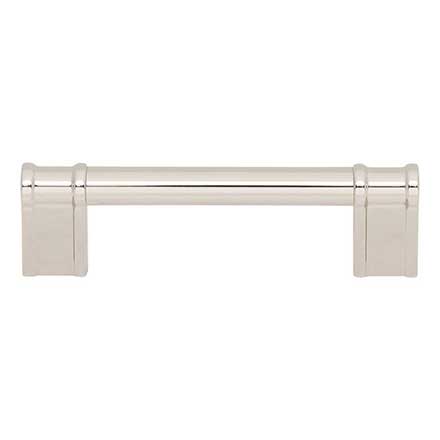 Top Knobs [TK3382PN] Die Cast Zinc Cabinet Pull Handle - Newburn Series - Standard Size - Polished Nickel Finish - 3 3/4" C/C - 4 1/2" L