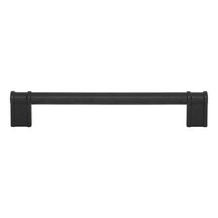 Top Knobs [TK3384BLK] Die Cast Zinc Cabinet Pull Handle - Newburn Series - Oversized - Flat Black Finish - 6 5/16" C/C - 7 1/16" L