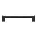Top Knobs [TK3384BLK] Die Cast Zinc Cabinet Pull Handle - Newburn Series - Oversized - Flat Black Finish - 6 5/16" C/C - 7 1/16" L