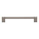 Top Knobs [TK3385AG] Die Cast Zinc Cabinet Pull Handle - Newburn Series - Oversized - Ash Gray Finish - 7 9/16" C/C - 8 5/16" L
