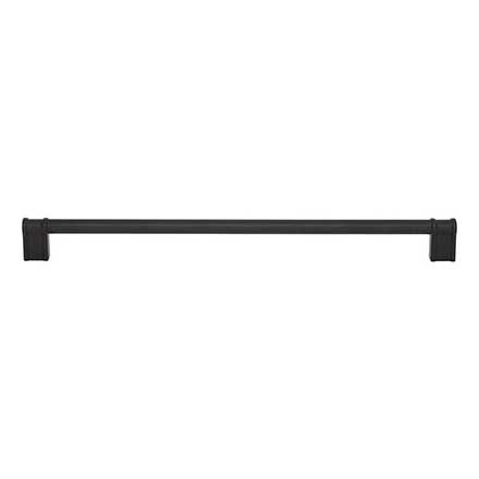 Top Knobs [TK3387BLK] Die Cast Zinc Cabinet Pull Handle - Newburn Series - Oversized - Flat Black Finish - 12" C/C - 12 3/4" L