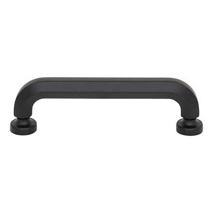 Top Knobs [TK3321BLK] Die Cast Zinc Cabinet Pull Handle - Stanmore Series - Standard Size - Flat Black Finish - 3 3/4" C/C - 4 3/8" L