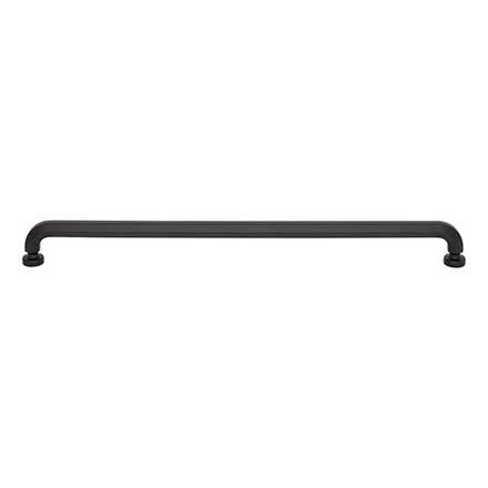 Top Knobs [TK3326BLK] Die Cast Zinc Cabinet Pull Handle - Stanmore Series - Oversized - Flat Black Finish - 12" C/C - 12 5/8" L