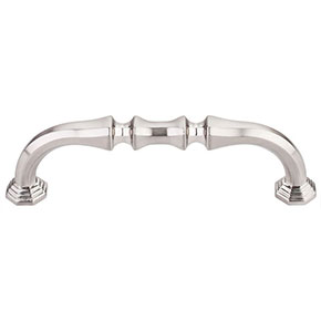 Top Knobs [TK341BSN] Die Cast Zinc Cabinet Pull Handle - Chalet Series - Standard Size - Brushed Satin Nickel Finish - 3 3/4" C/C - 4 3/8" L