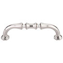 Top Knobs [TK341BSN] Die Cast Zinc Cabinet Pull Handle - Chalet Series - Standard Size - Brushed Satin Nickel Finish - 3 3/4" C/C - 4 3/8" L