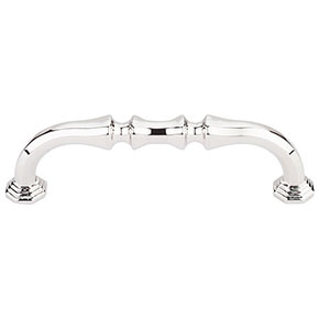 Top Knobs [TK341PN] Die Cast Zinc Cabinet Pull Handle - Chalet Series - Standard Size - Polished Nickel Finish - 3 3/4" C/C - 4 3/8" L