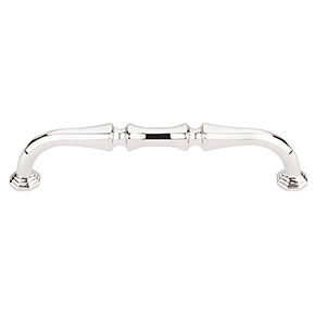 Top Knobs [TK342PN] Die Cast Zinc Cabinet Pull Handle - Chalet Series - Oversized - Polished Nickel Finish - 5" C/C - 5 5/8" L