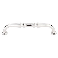 Top Knobs [TK342PN] Die Cast Zinc Cabinet Pull Handle - Chalet Series - Oversized - Polished Nickel Finish - 5" C/C - 5 5/8" L